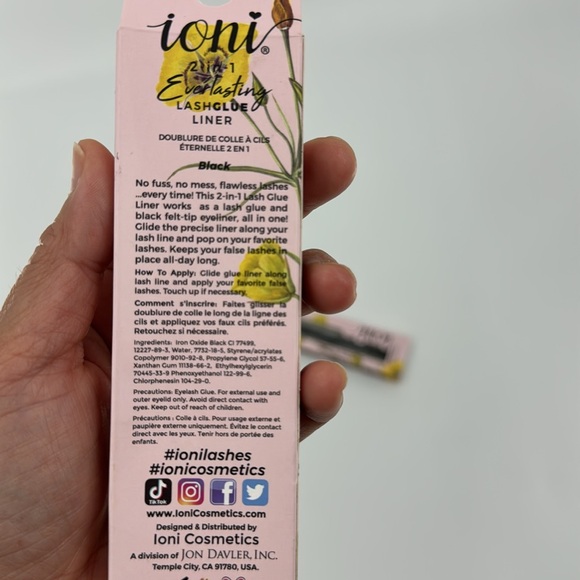 IONI Women’s Everlasting 2-in-1 Lash Glue & Black Liner in One 2 Piece Bundle - Picture 8 of 12